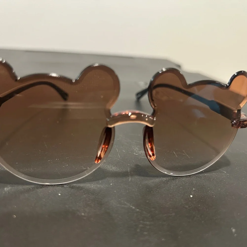 Brown Bear-Shaped Sunglasses